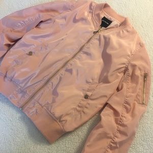 Pink bomber jacket